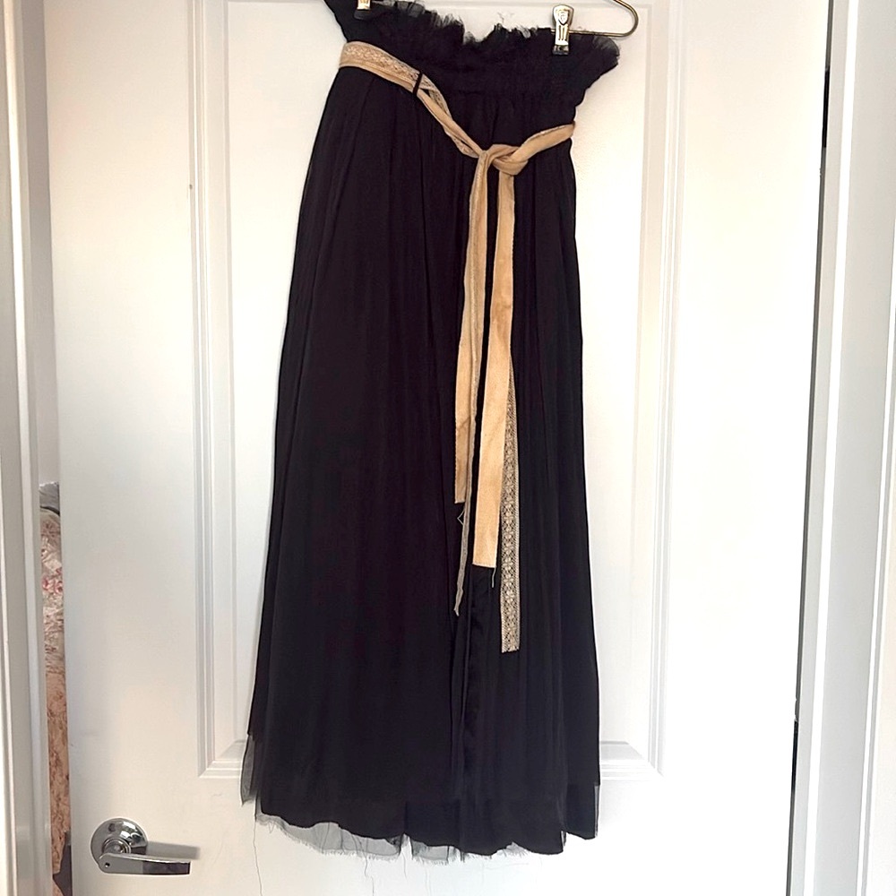 Ateliers IF SOHO NY raw silk, midi skirt. Small